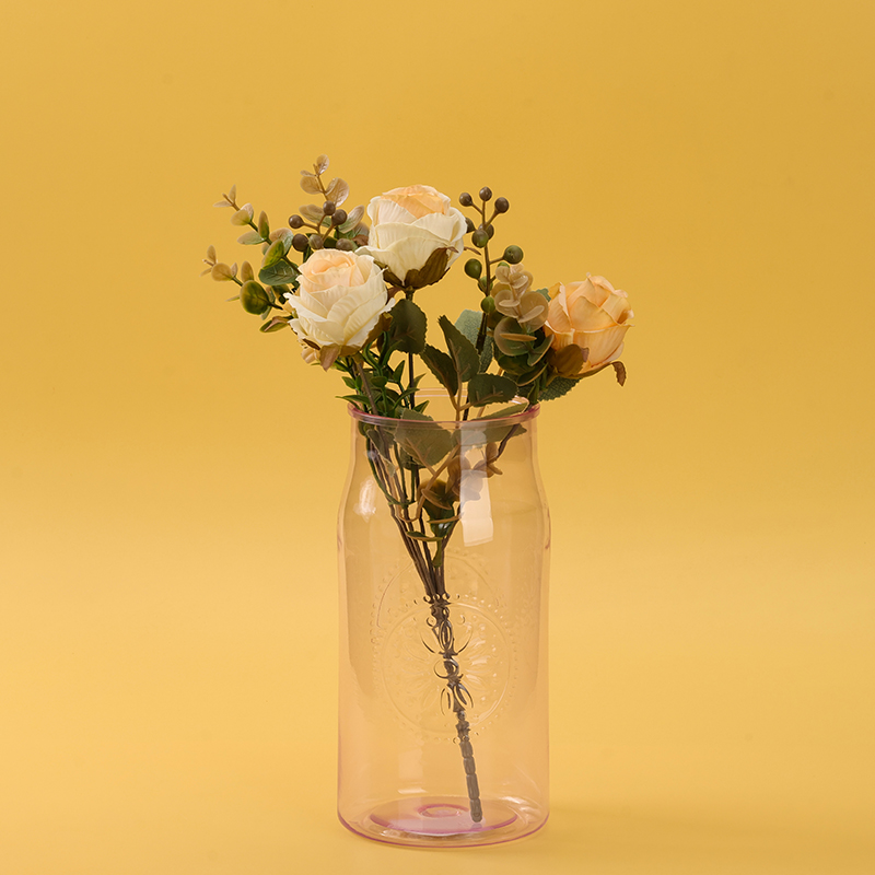Plastic vase-sunflower