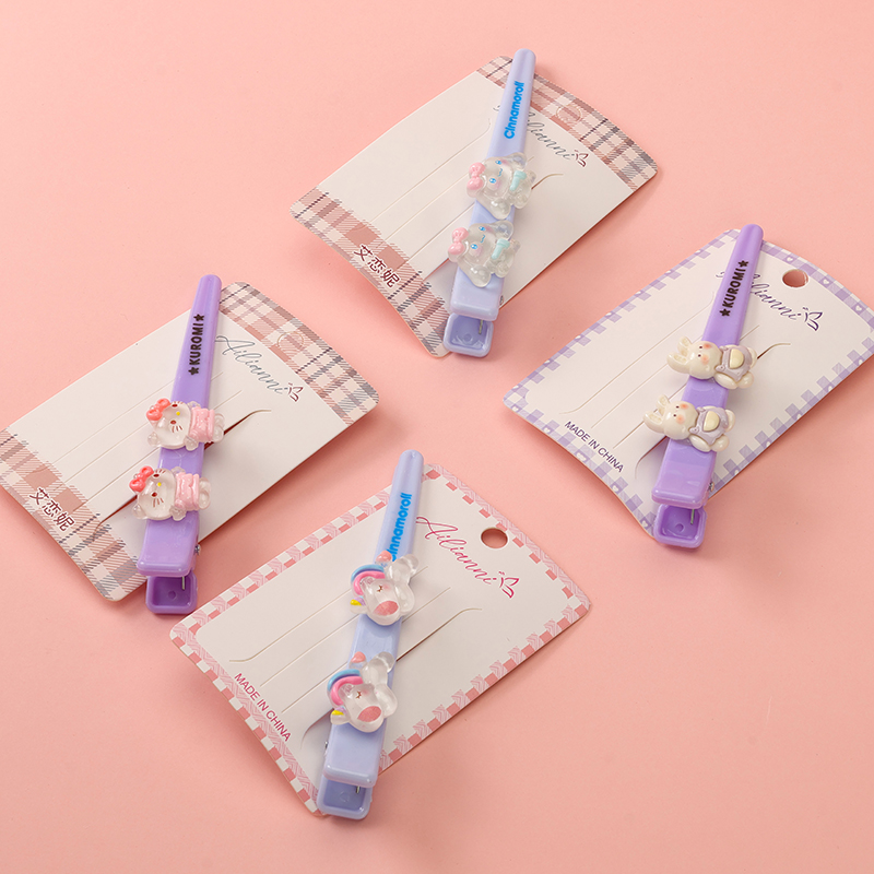 Boxed cartoon letter accessories horn duck clip (1)