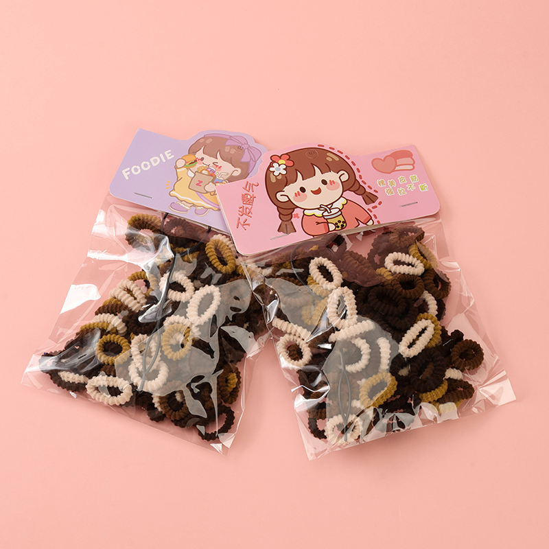 Threaded children's towel ring hair iron (brown 100)