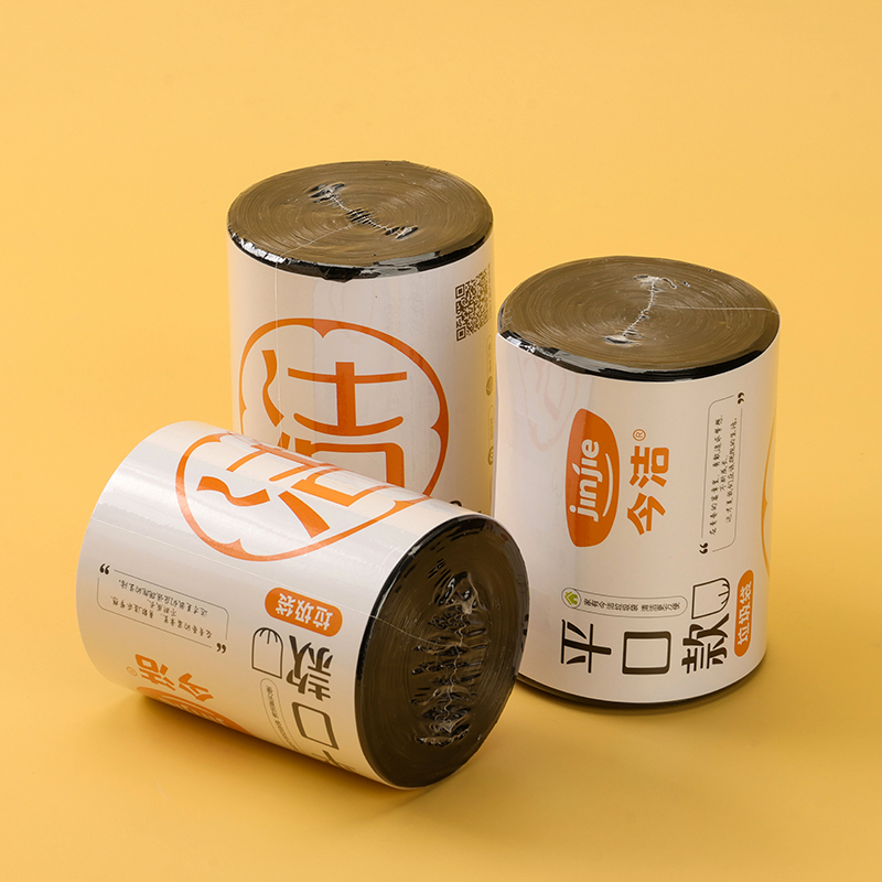 JJ-381 Thickened Flat Mouth Garbage Bag (Black)