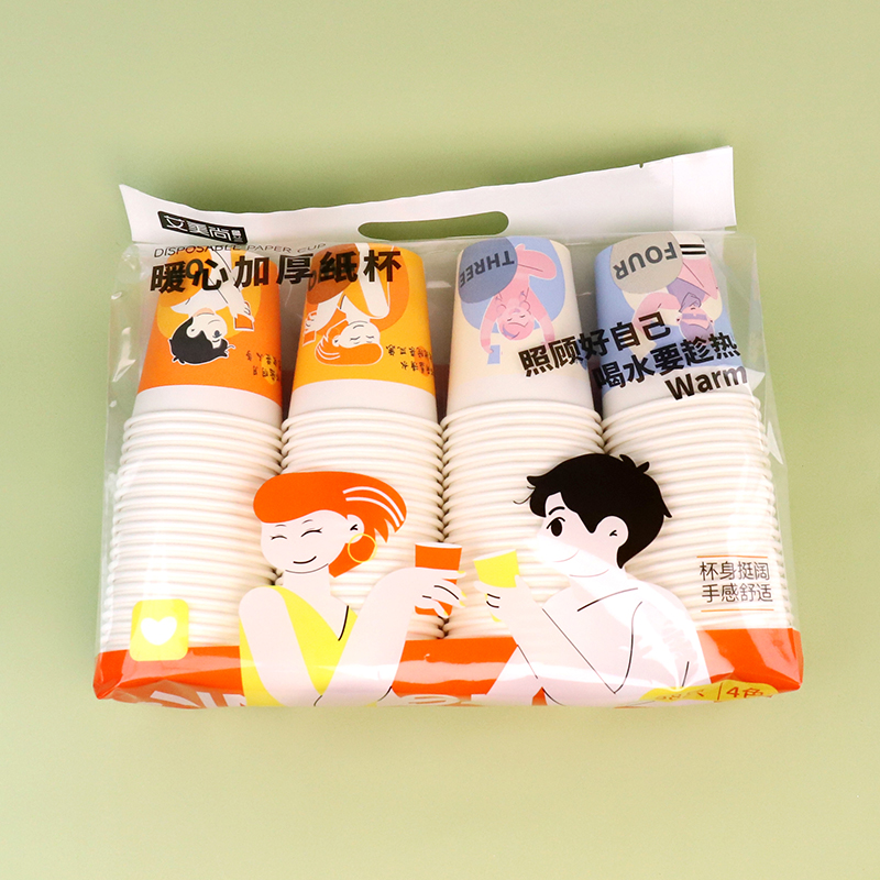 848 orange disposable color separation paper cup (88) - Image 2