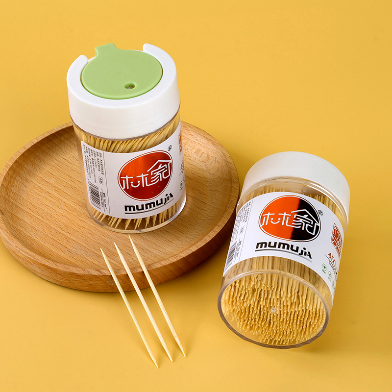 Wood wood home 0067 push cover rotating cover toothpick