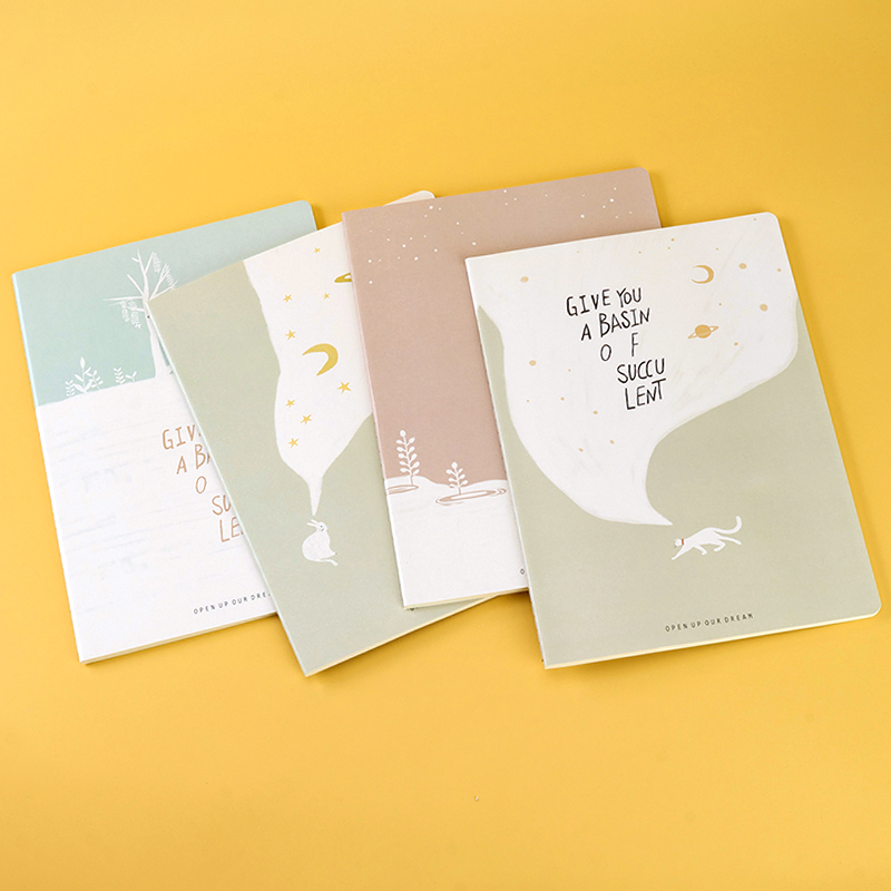 16K Cartoon Cover Linebook (Horizontal Line)