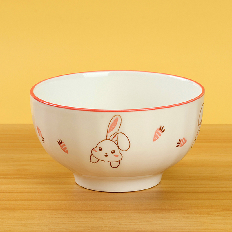 Printed 5 inch starlight bowl (cute rabbit)