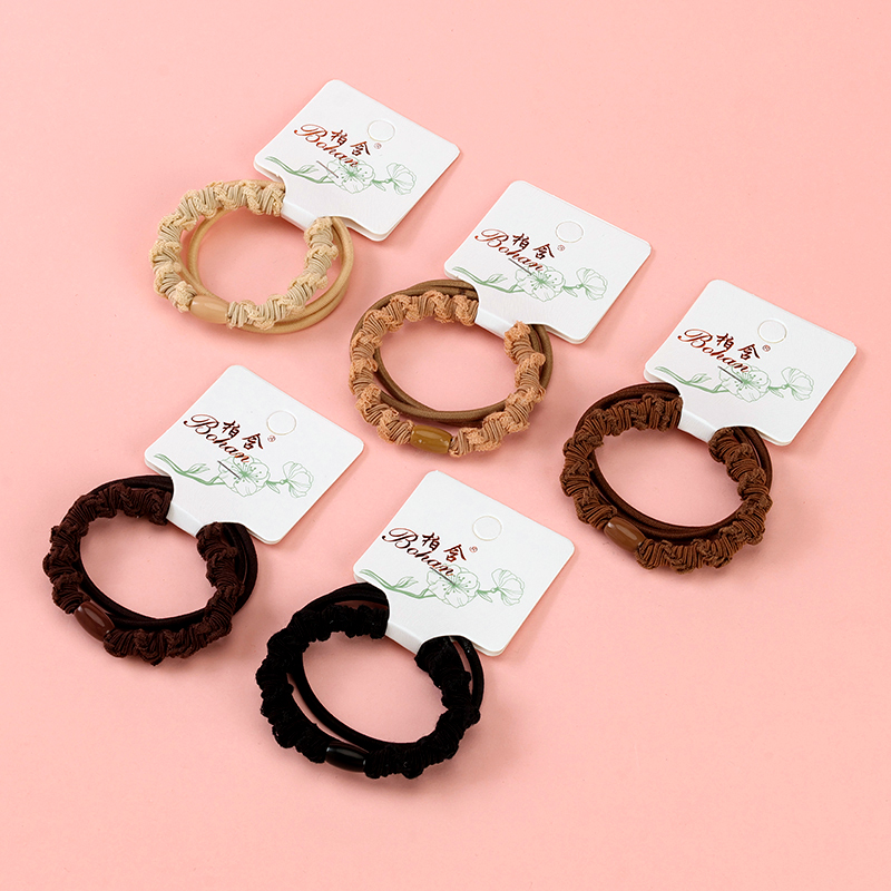 Three thread lace braid rubber band