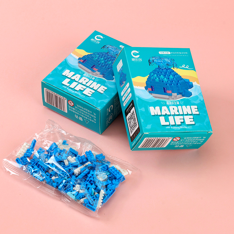 Chao Le Chuang Marine Animal Assembled Building Blocks (Random Style)