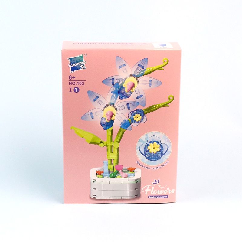 103I Crystal Building Blocks Flower Series 8 Mixed Pack - Image 2