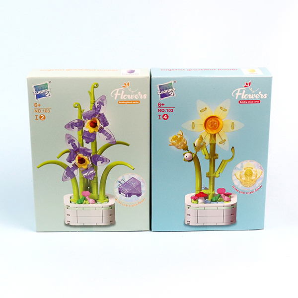 103I Crystal Building Blocks Flower Series 8 Mixed Pack