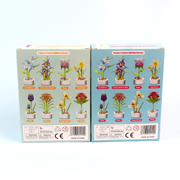 103I Crystal Building Blocks Flower Series 8 Mixed Pack - Image 4