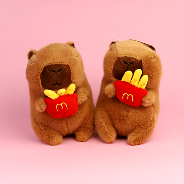 French fries capybara plush toy
