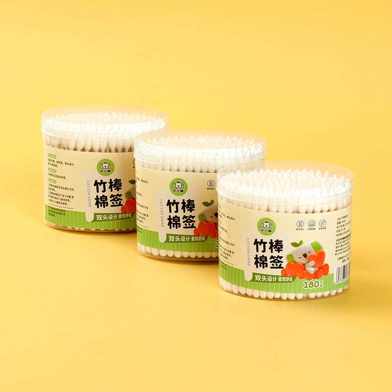 Mi Xiaoqi 7022 Oval Bamboo Stick Cotton Swab (180)