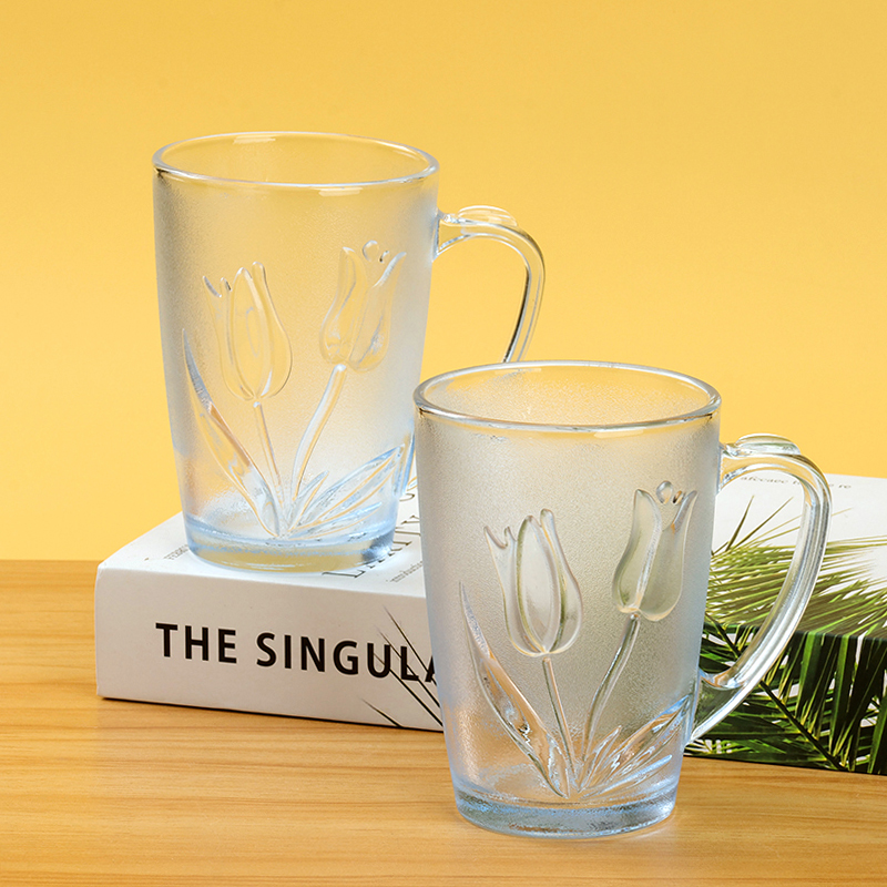 Cốc thủy tinh hoa hồng bông tuyết 963