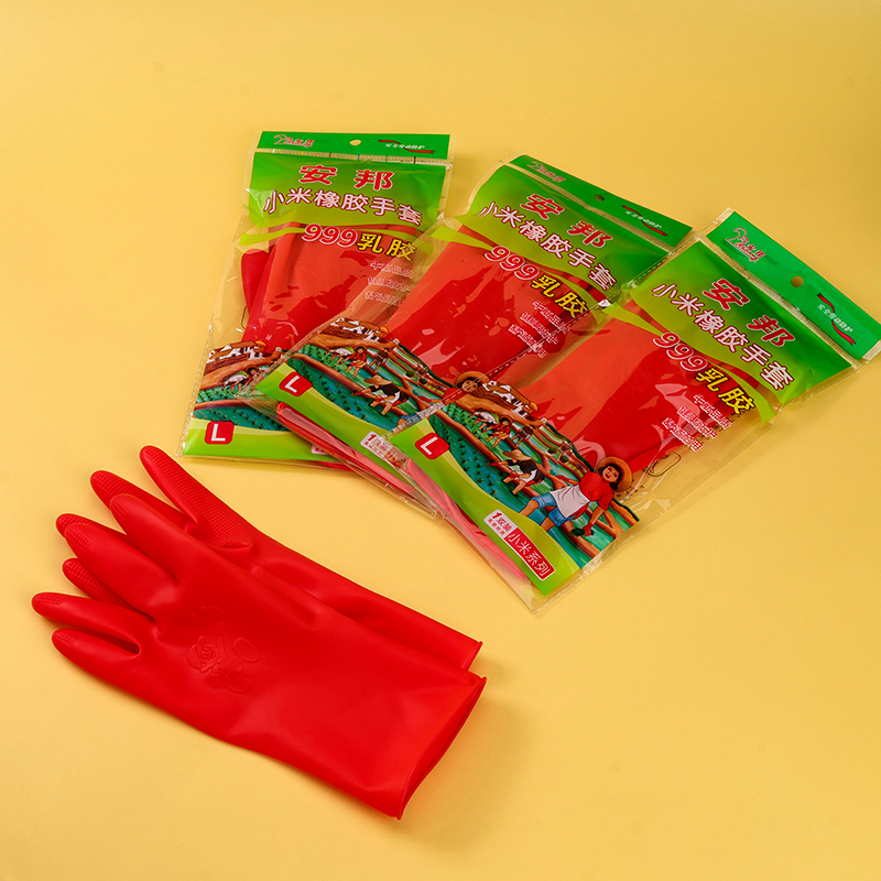 Anbang Red Rice-L Rubber Gloves