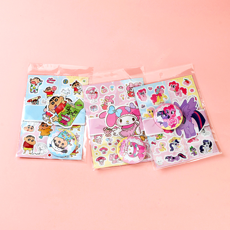 3594 cartoon yum brooch sticker combination