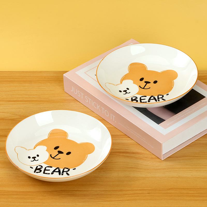 Printed 7 "Cheese Plate (Bill Bear)