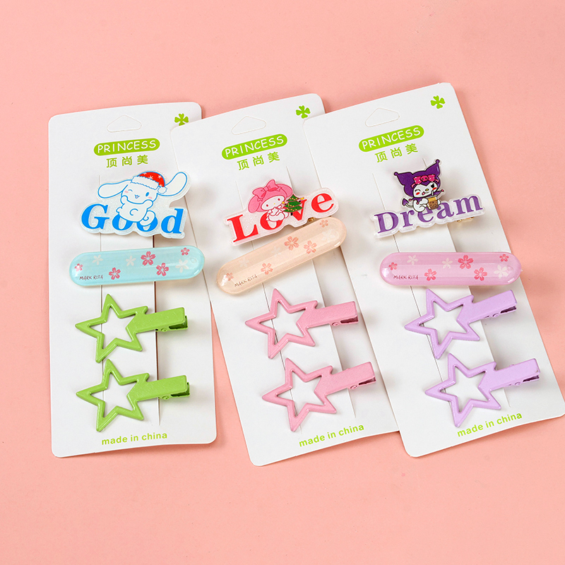 Boxed acrylic Sanrio printed duck clip