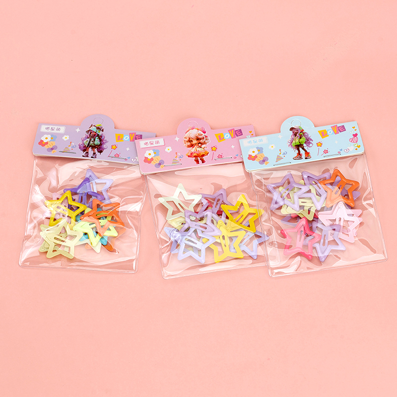 Pocket drip five-pointed star BB clip (6 pairs)