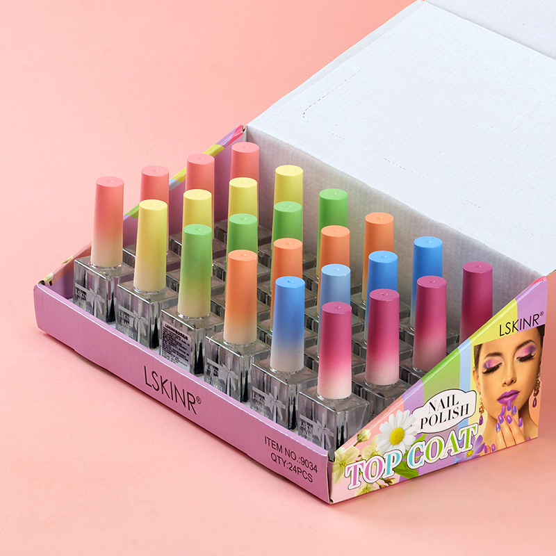 9034 Colorful Cover Transparent Nail Polish