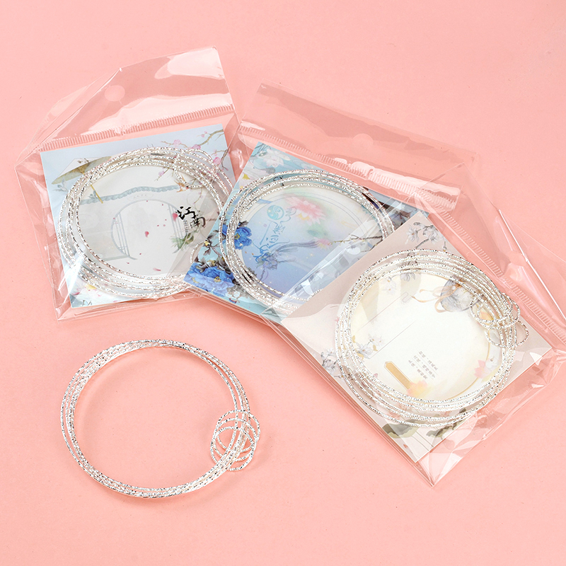 HYJ-25120-6 Six-Circle Silver Bracelet