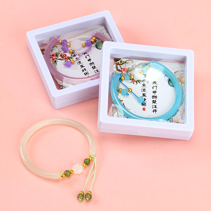 New Chinese Style Imitation Jade Woven Half Bracelet