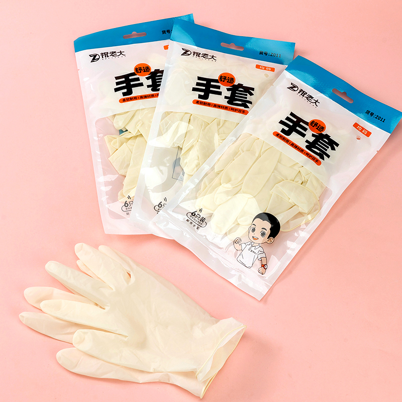 Pretty daughter-in-law latex gloves Z011 white