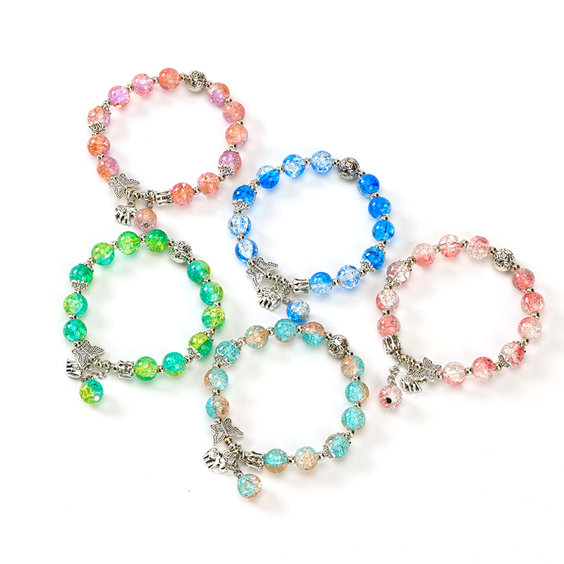 Crack Beads Butterfly Hanging Accessories Bracelet