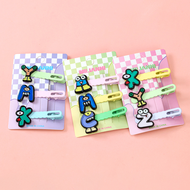 Boxed Funny Drop Oil Letter Accessories Duck Clip