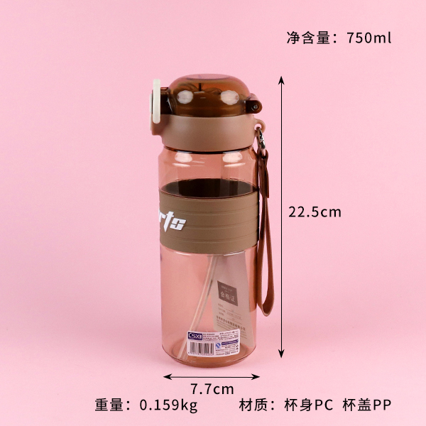 25223 leisure double drink sports plastic cup (750ML)