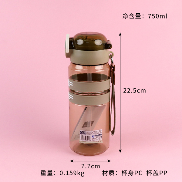 25225 leisure double drink sports plastic cup (750ML)