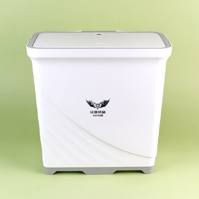 6603 Rectangular Sanitary Garbage Bin with Elastic Cover (Clear Pack and Mixed Color) - Image 2
