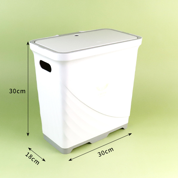 6603 Rectangular Sanitary Garbage Bin with Elastic Cover (Clear Pack and Mixed Color) - Image 3