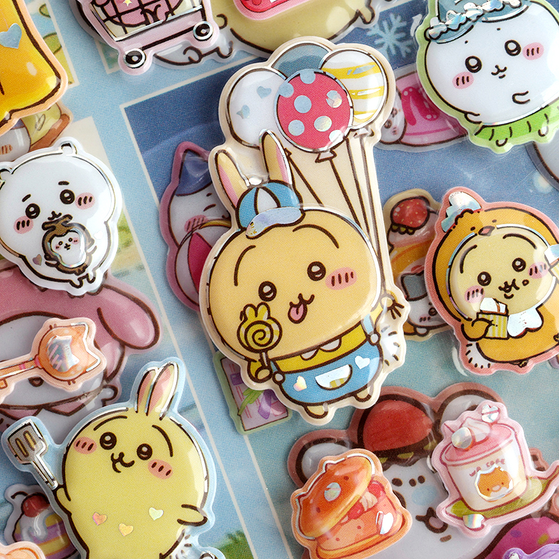 Double-layer stereo scene bubble paste