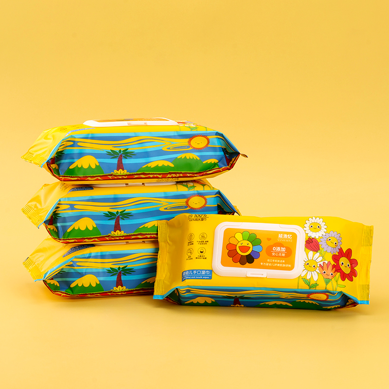 Yan Hao Yi 0163 Baby Hand Wet Wipes 64 Pieces