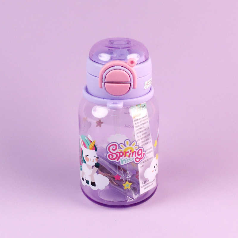 LF-2039 cartoon strap water plastic cup (600ml) - Image 2