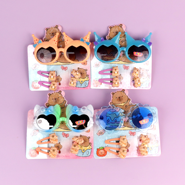 Glasses plus hairband card suit (mixed color)