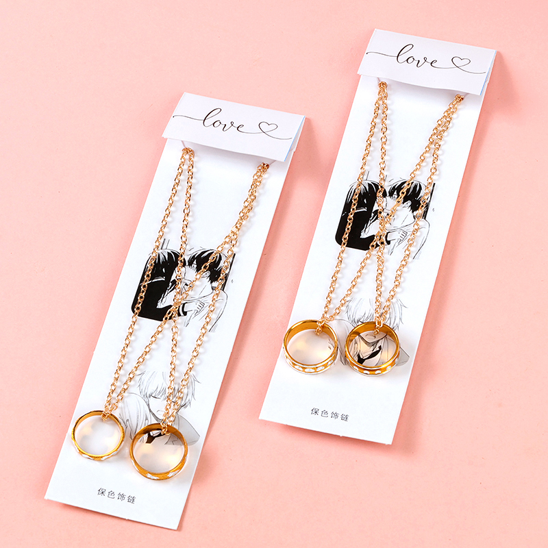 New Fashion Couple Ring Necklace