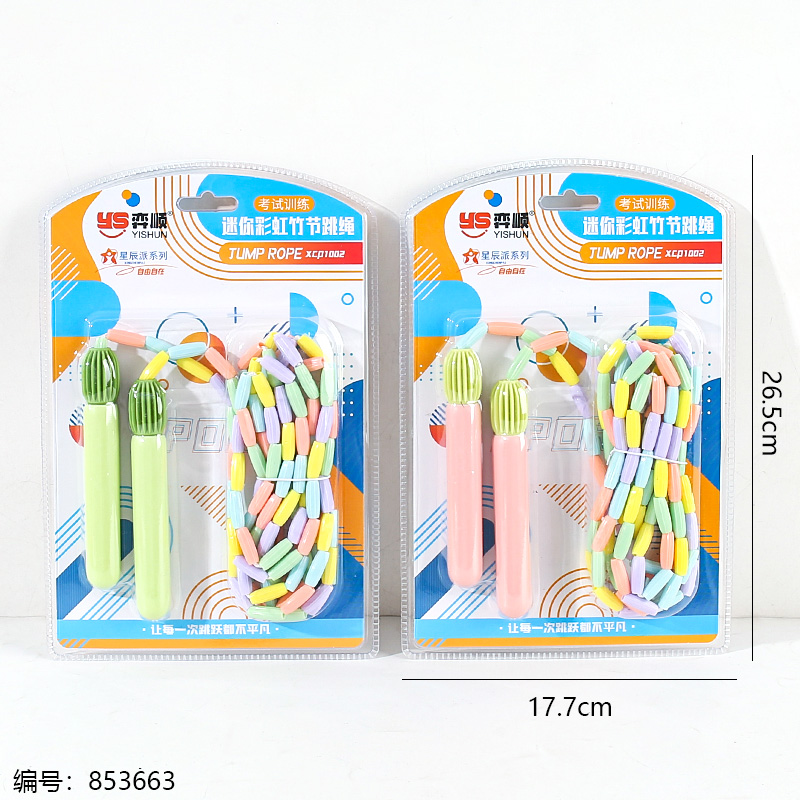 1002 Rainbow Bamboo Jump Rope