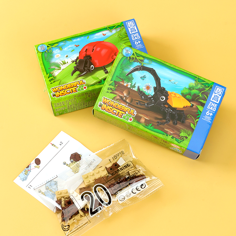 933001 insect small garden building blocks