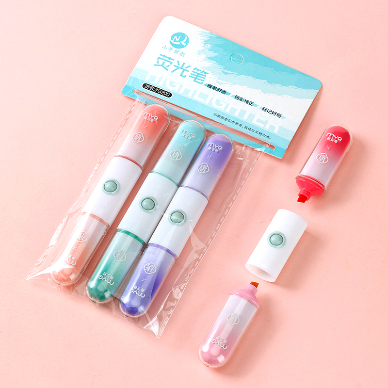 Mavericks YG200 three two-color highlighter