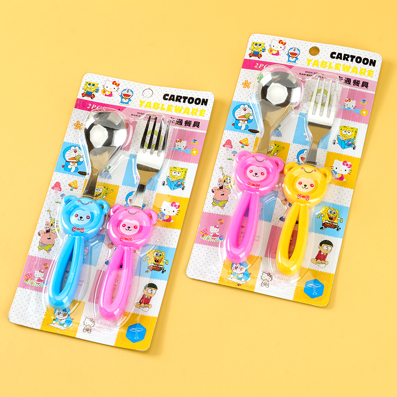 9001-2 cartoon fork spoon set