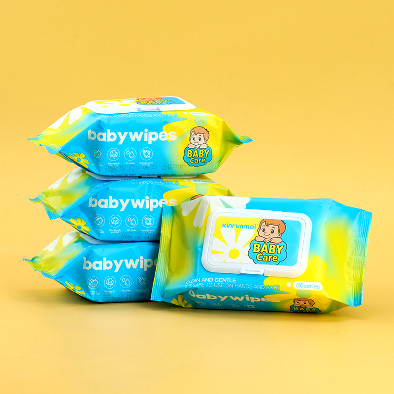 9725 Sunflower Moe Bao Wet Wipes 80 (Foreign Trade Edition)