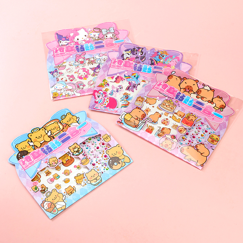 Two-in-one cartoon tattoo diamond paste (3620)