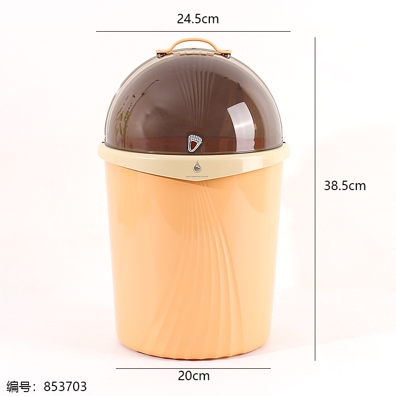 Phoenix Flip-top Trash Can-Mixed Color-L6825-2