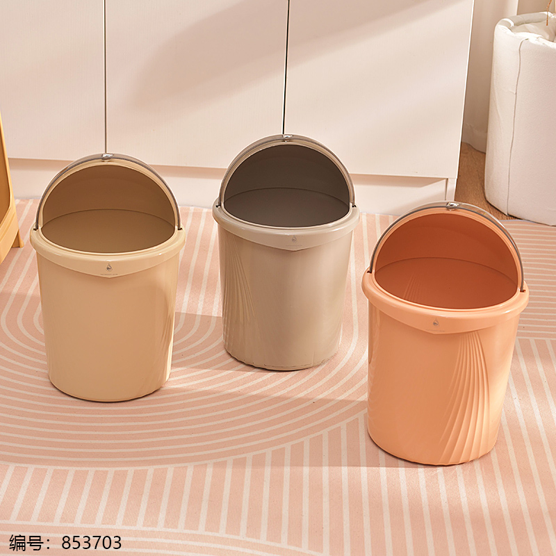 Phoenix Flip-top Trash Can-Mixed Color-L6825-2