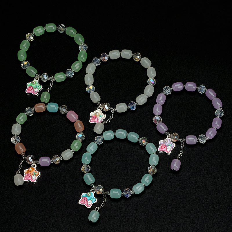 New Fresh Enamel Pendant Bracelet