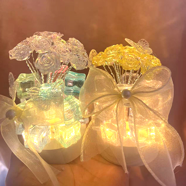 8003DIY ice rose night light material bag