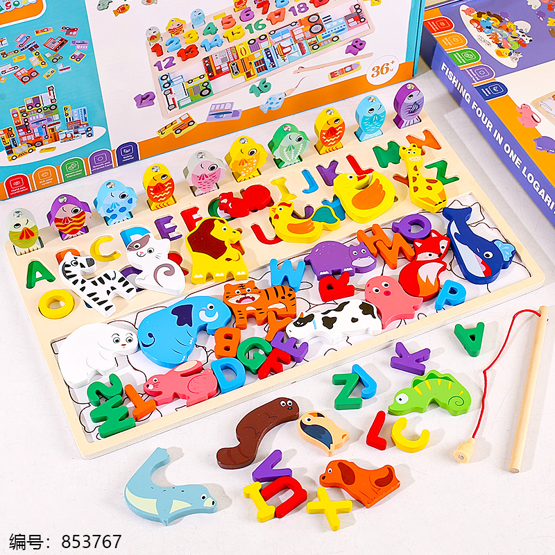 385 4-in-1 Abacus Puzzle Toy