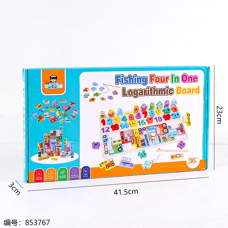 385 4-in-1 Abacus Puzzle Toy