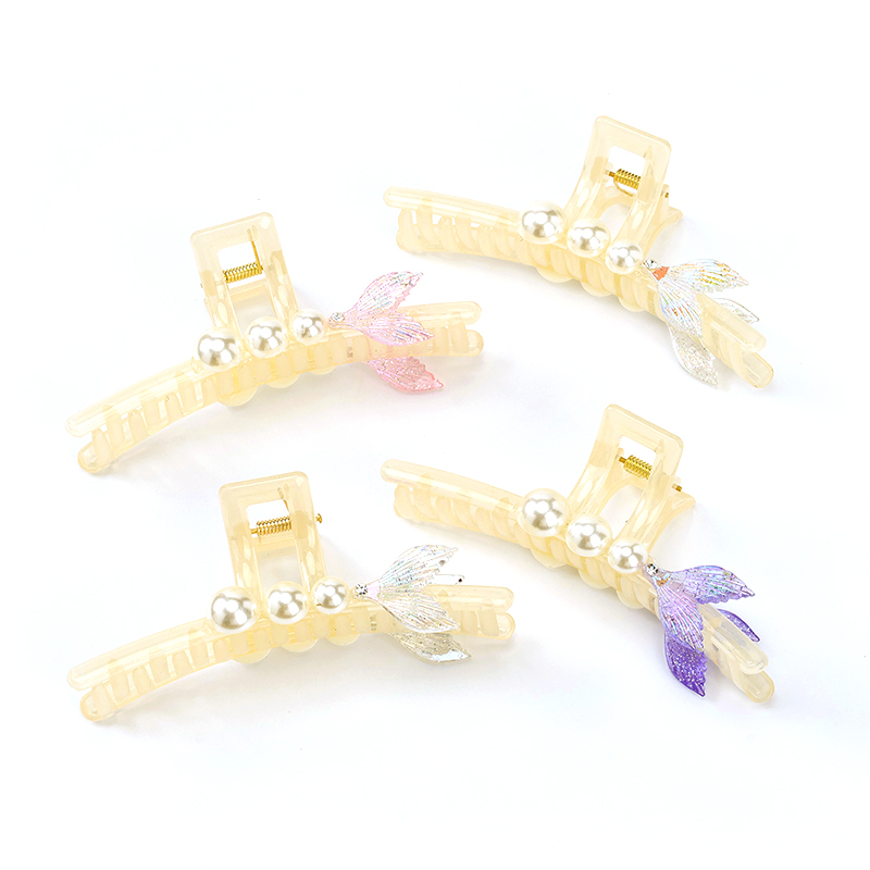 13cm double-sided pearl fishtail claw