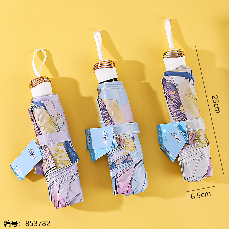 3552 Black Digital Double-Sided Umbrella 55cm 8K